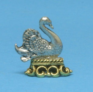 Dollhouse Miniature Swan Shelf Ornament